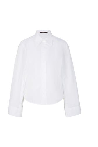 WINDSOR. Business-Bluse Popeline-Hemdbluse mit weitem Arm in Weiß weiß