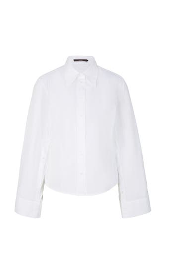 WINDSOR. - Business-Bluse Popeline-Hemdbluse mit weitem Arm in Weiß weiß