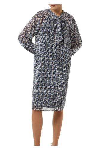 COMMA, Chiffonkleid gemustert