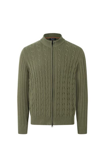 MAERZ MUENCHEN Strickjacke graugrün
