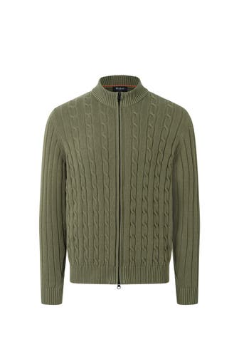 MAERZ MUENCHEN Strickjacke graugrün