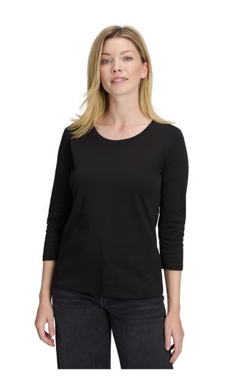 BETTY BARCLAY Black long-sleeved top