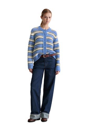 MARC O'POLO DENIM Strickjacke gestreift