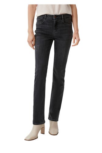 COMMA, Jeans dunkelgrau slim