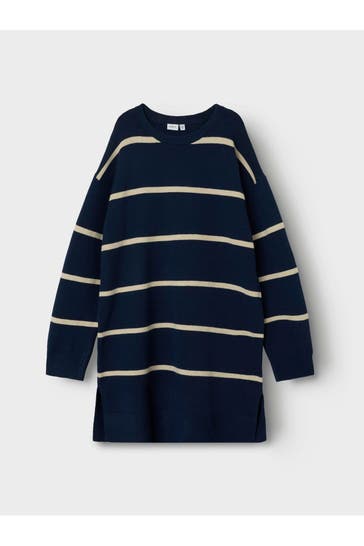 NAME IT Strickkleid zweifarbig