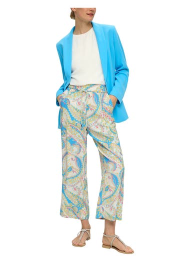 S.OLIVER BLACK LABEL Stoffhose gemustert