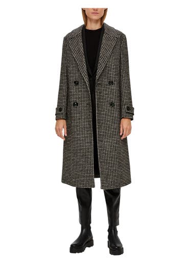 S.OLIVER BLACK LABEL Mantel gemustert