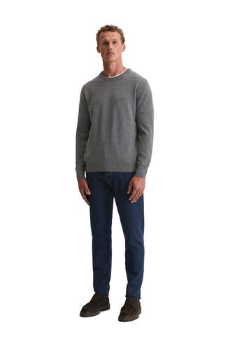 MARC O'POLO Strickpullover grau