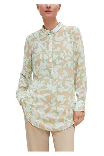 COMMA, Casual-Bluse gemustert