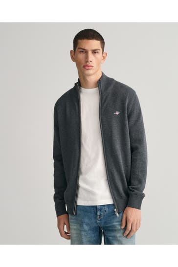 GANT Strickjacke anthrazit