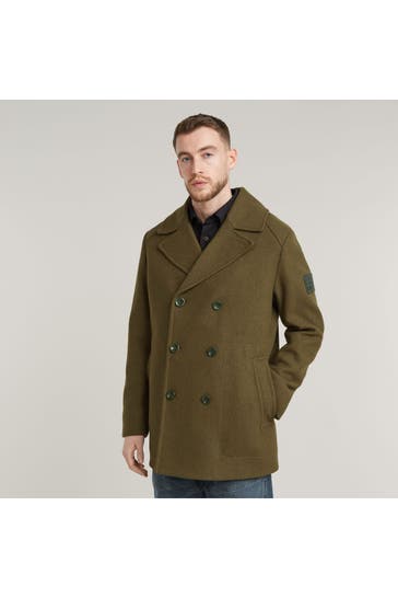 G-STAR Wollmix-Mantel oliv