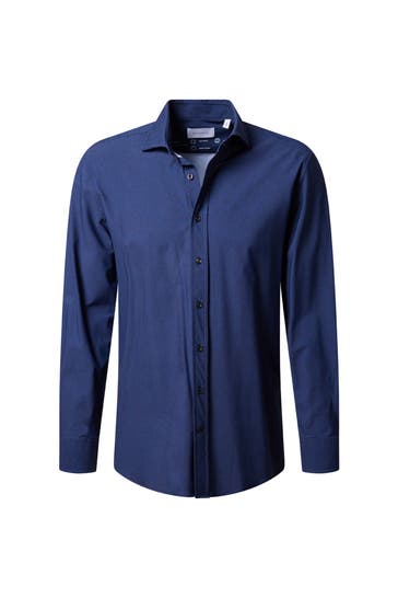 BALDESSARINI Casual-Hemd 'Hugh' blau