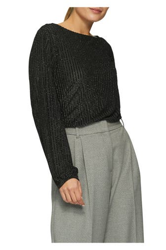 S.OLIVER BLACK LABEL Longsleeve schwarz