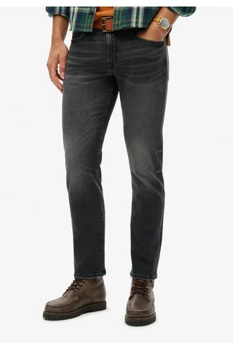 SUPERDRY Jeans schwarz straight