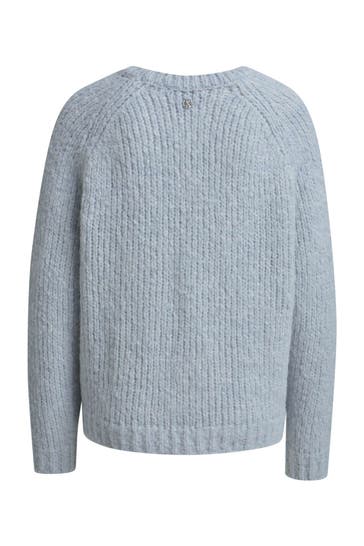 SMITH & SOUL Wollmix-Pullover taubenblau