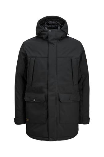 JACK & JONES Parka 'Finn' schwarz