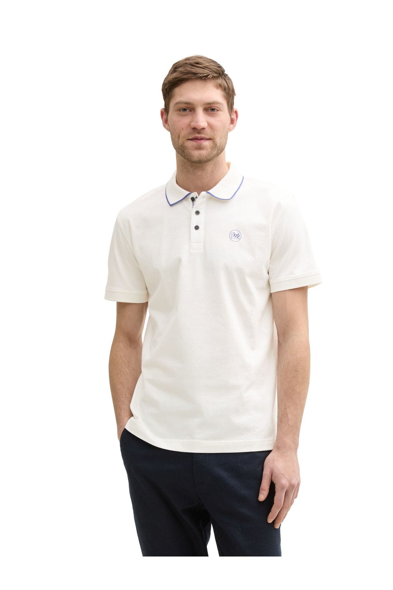 TOM TAILOR Polo-Shirt ecru, Bild 1