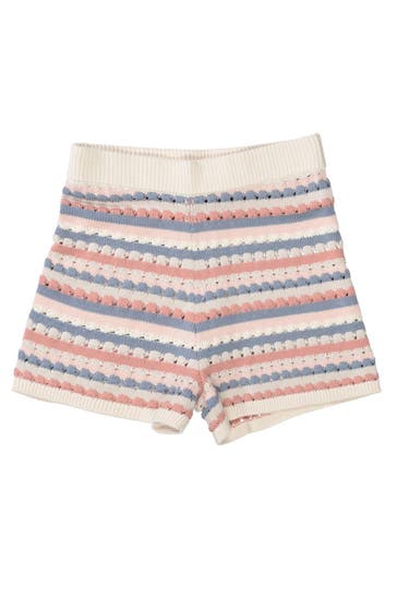 MARC O'POLO Strickshorts gestreift