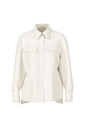 MARC CAIN Leinenmix-Casualbluse offwhite