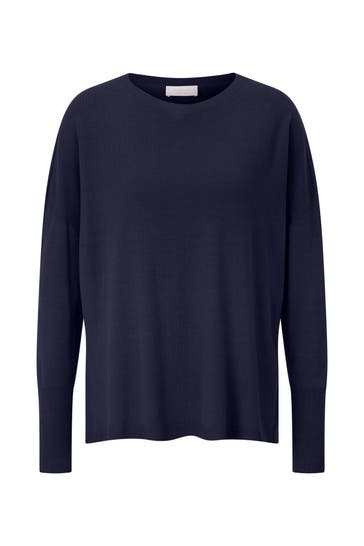 RICH & ROYAL Strickpullover dunkelblau