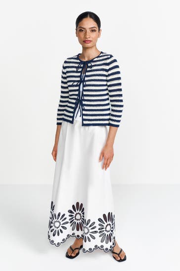 RICH & ROYAL Strickjacke gestreift