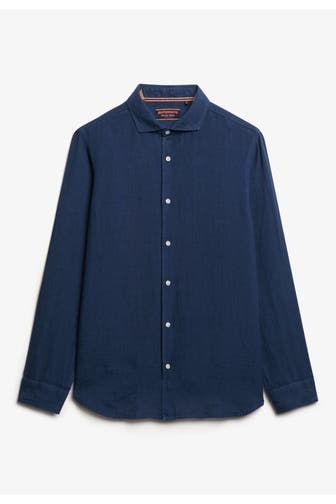 SUPERDRY Leinen-Hemd 'Vacation' Slim Fit