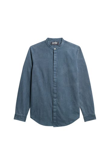 SUPERDRY Casual-Hemd azurblau