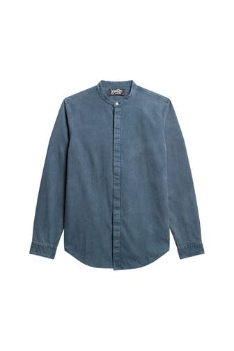SUPERDRY Casual-Hemd azurblau