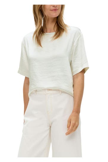 S.OLIVER Blusentop weiß