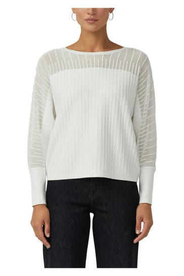 S.OLIVER BLACK LABEL Strickpullover weiß
