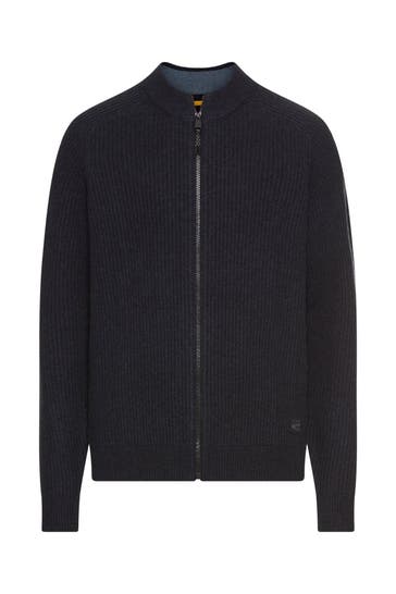 CAMEL ACTIVE Strickjacke dunkelblau