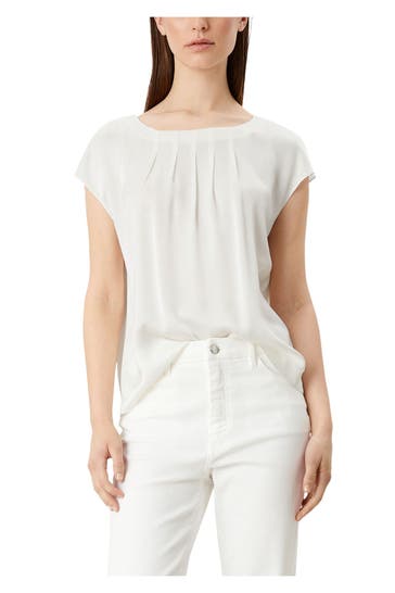 S.OLIVER BLACK LABEL Blusenshirt weiß