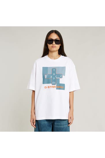 G-STAR T-Shirt weiß unisex