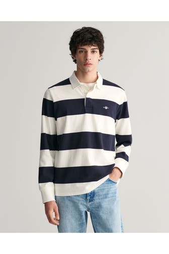 GANT Langarm-Polo gestreift