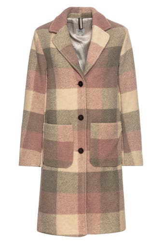 CAMEL ACTIVE Wollmix-Mantel kariert