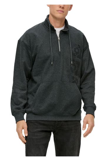 S.OLIVER Sweat-Troyer dunkelgrau