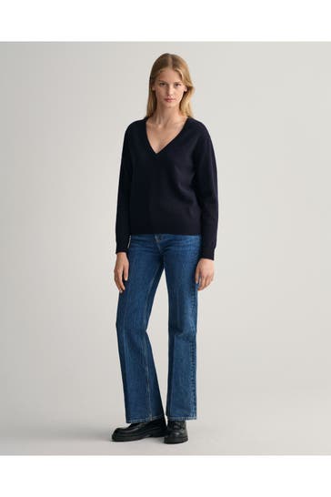 GANT Strickpullover nachtblau
