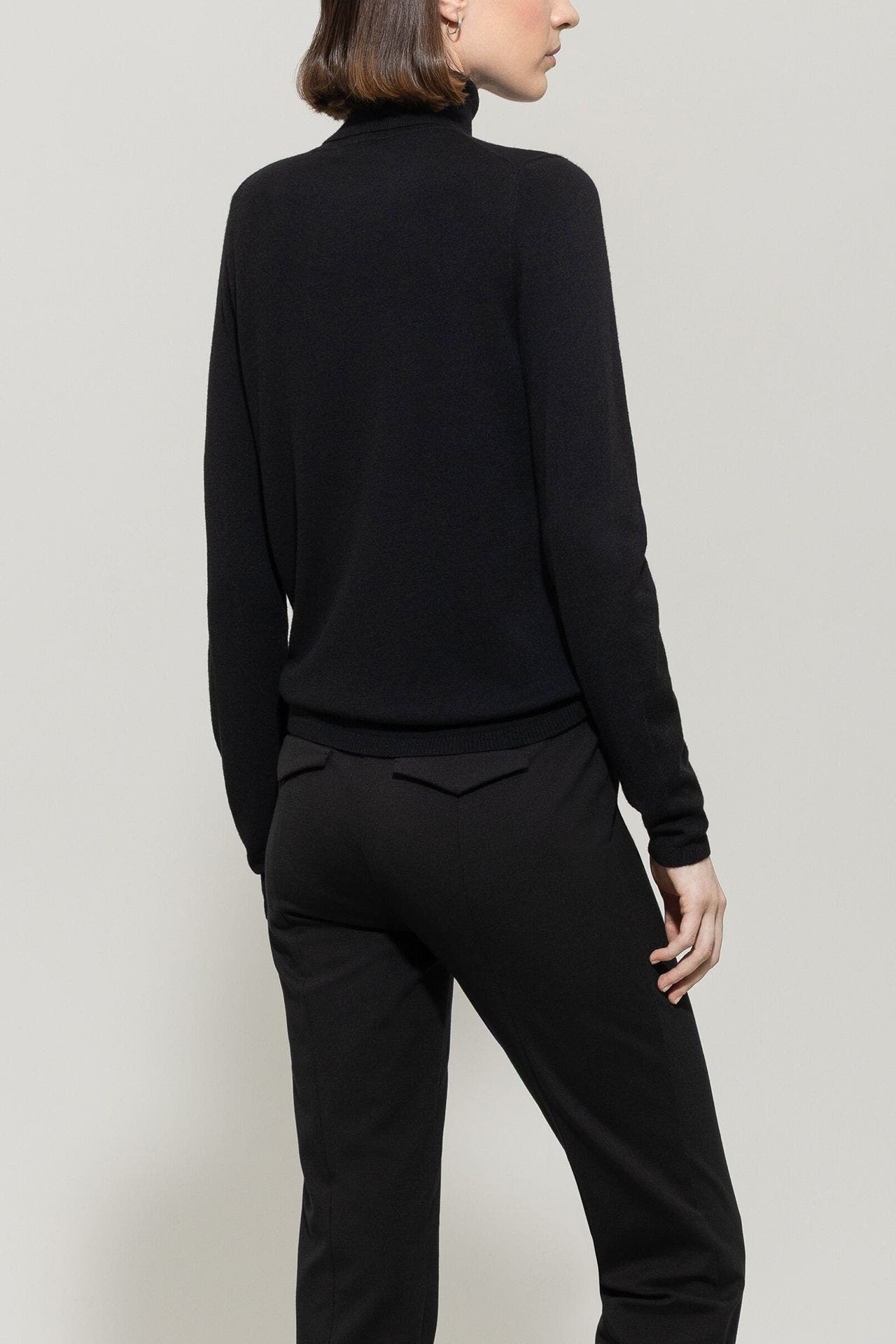 LUISA CERANO Rollkragenpullover schwarz, Bild 1