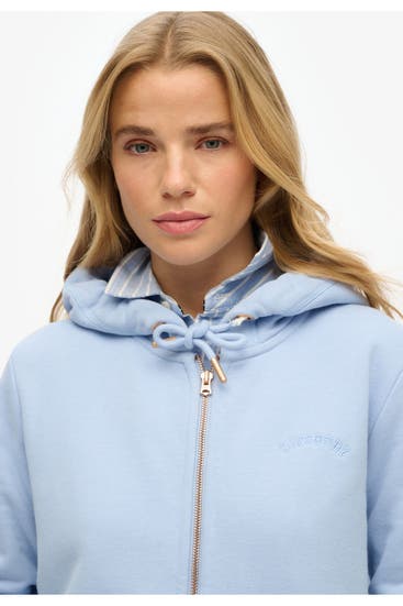 SUPERDRY - Sweatjacke hellblau