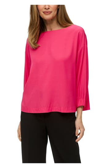S.OLIVER BLACK LABEL Blusenshirt fuchsia
