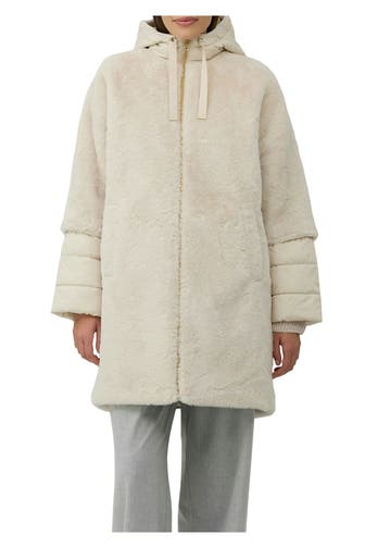 S.OLIVER BLACK LABEL Kunstfellmantel beige