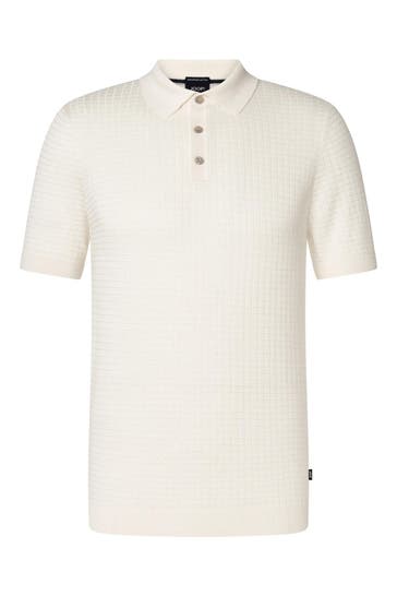 JOOP! Strick-Polo 'Vanceo' ecru