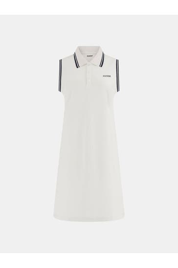 GUESS Polokleid 'Amaryllis' weiß
