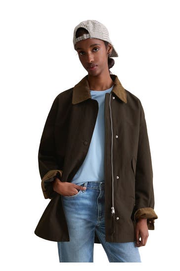 MARC O'POLO DENIM Kurzmantel dunkelbraun