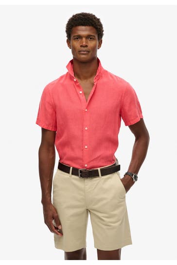 SUPERDRY Leinenhemd 'Vacation' Regular Fit