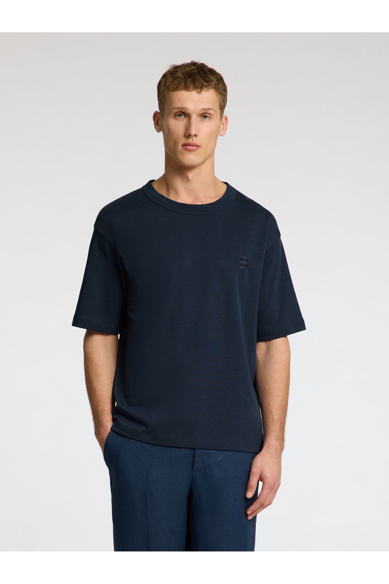SELECTED T-Shirt dunkelblau, Bild 1