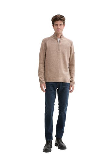 TOM TAILOR Greige knitted vest top