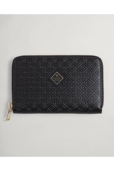 GANT Ledergeldbörse schwarz