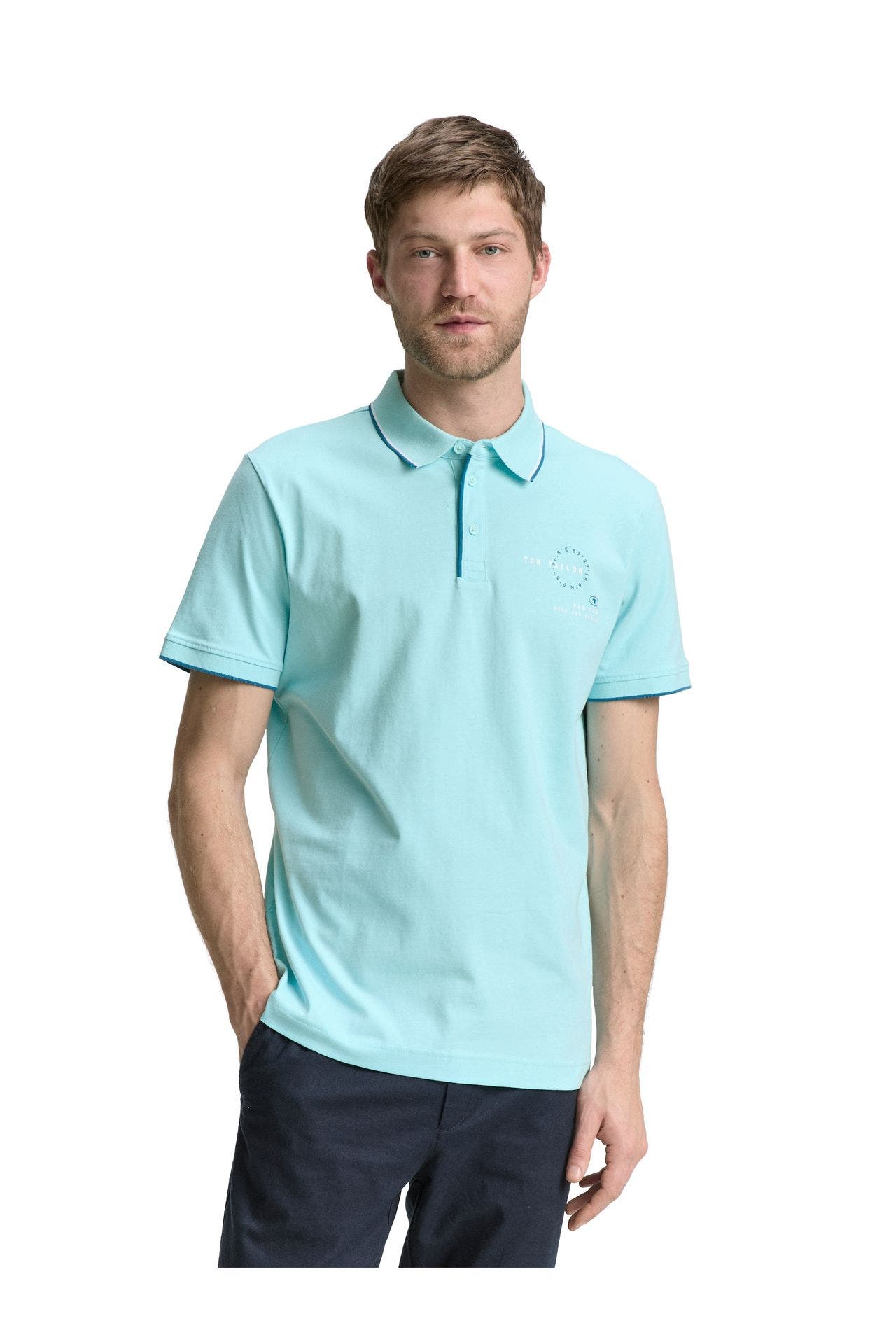 TOM TAILOR Polo-Shirt türkis, Bild 1