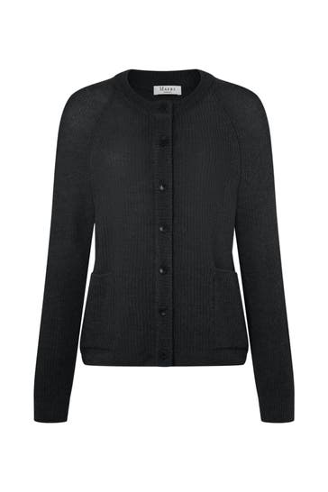 MAERZ MUENCHEN Midnight blue woollen blend Cardigan